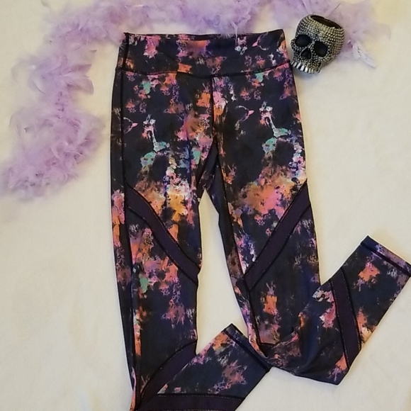 Mono B Pants - Women's Mono B Leggings Yoga Splatter Multi Size Small